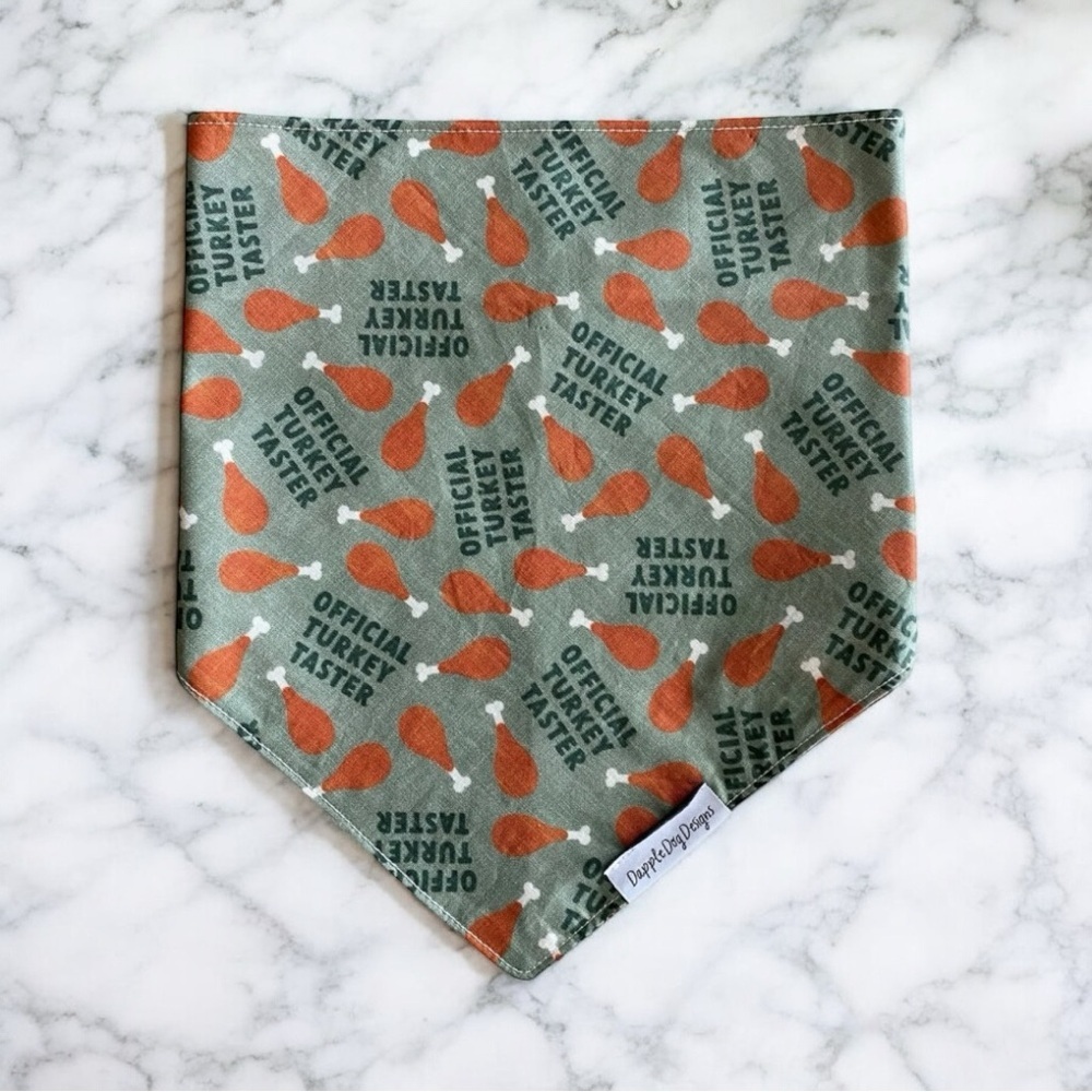 DOG Bandana - Official Turkey Taster - Size L Large